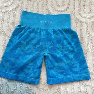 Blue Camo NVGTN Shorts